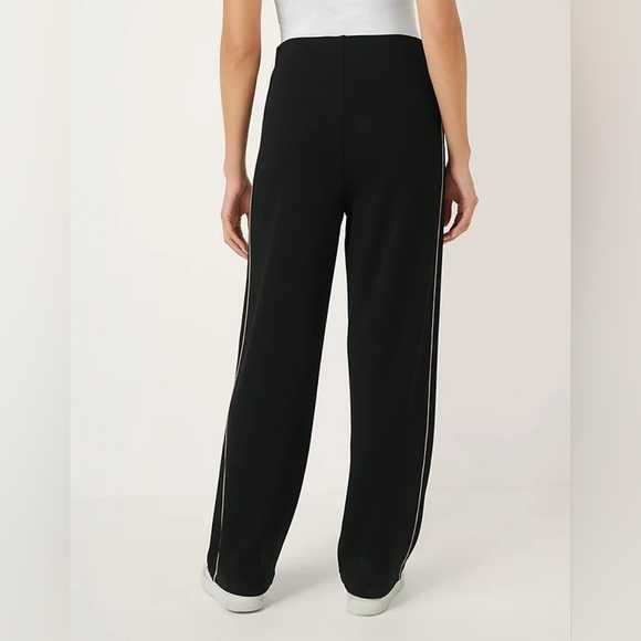The White Company Double Side Stripe Jersey Trouser In Black Size 16 - Picture 4 of 11